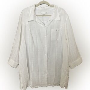 CJ Banks White Button up shirt